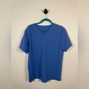 Figs Technical Collection Blue Scrub Top